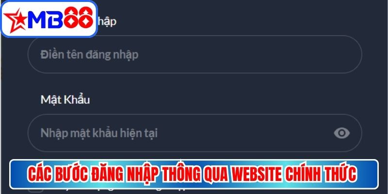 Các bước đăng nhập thông qua website chính thức cực kỳ thuận lợi